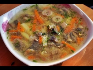 Вкусный суп с шампиньонами и пшеном