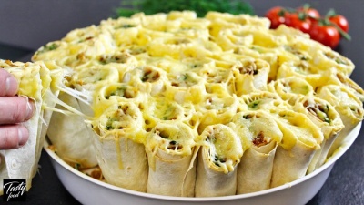 ЗАКУСОЧНЫЙ ПИРОГ Из Лаваша На Праздники Для Большой Компании!