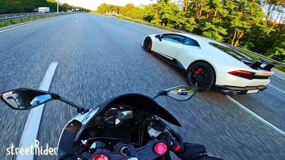ЗАРУБА #2 | Lamborghini Huracan vs Kawasaki Ninja 636 ZX6R