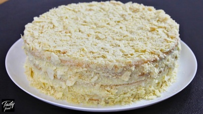 Ленивый Торт Наполеон с Вкусным Заварным Кремом!