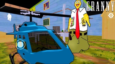 НОВОЕ обновление СПАНЧ БОБ ГРЕННИ   ВЕРТОЛЕТ - Granny Sponge Bob