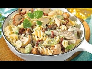 Паста своими руками с грибами