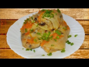 Постные голубцы с грибами и рисом - ВКУСНО!!!