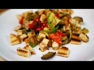 ТЕПЛЫЙ САЛАТ С ОВОЩАМИ ГРИЛЬ И ТОФУ | Михаил Vegan | (постный рецепт)