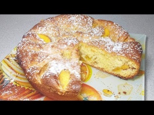 Шикарнейшая ШАРЛОТКА С ПЕРСИКАМИ - просто и быстро!