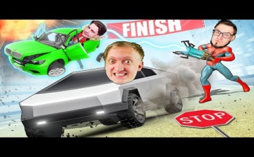 НЕВЕРОЯТНАЯ ГОНКА НА Tesla #CyberTruck 5.000 лс С ОЛЕГОМ COFFI и HYPER