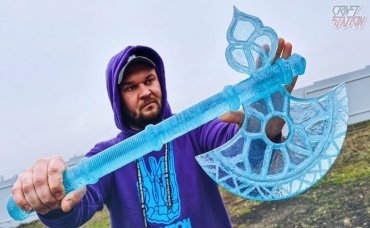 Ледяной топор из эпоксидной смолы своими руками MK 11