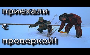 приехали с проверкой ставных жерлиц Что нам удалось поймать